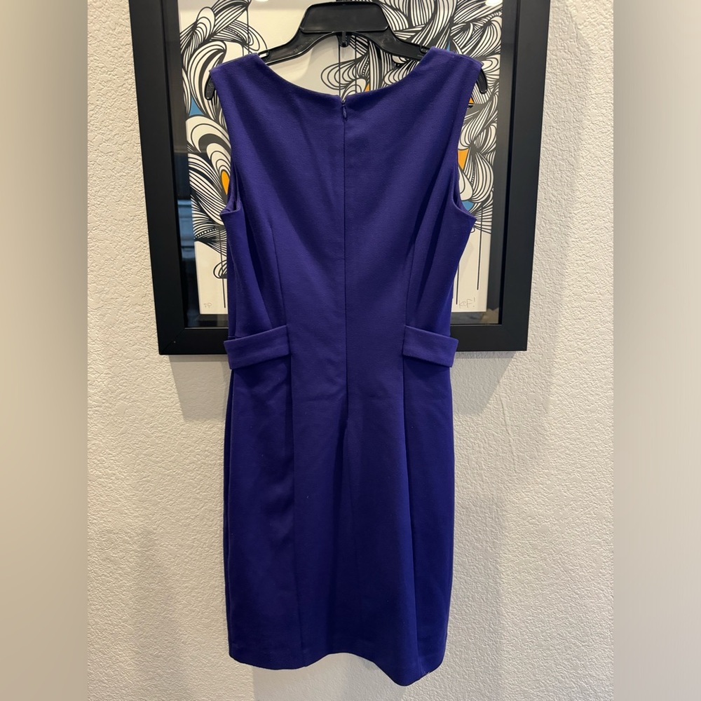 Banana Republic purple sheath dress. Classic Jackie O vibes!